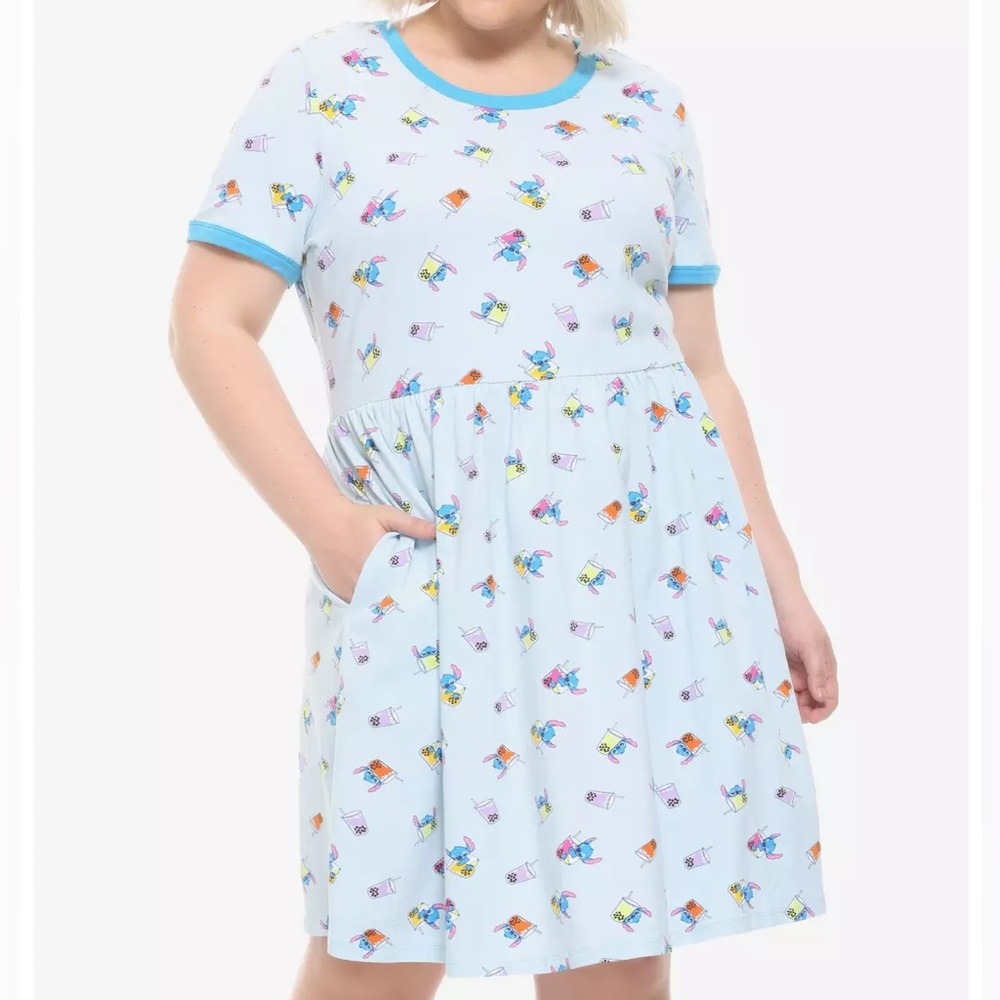 Hot Topic Lilo & Stitch Boba Dress NWT